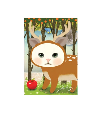 Купить Почтовая открытка 'Choo Choo' - Deer, Увеличить фото, Разрешение: 357x397px
