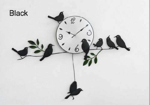 Купить Часы настенные Птички на ветке, Увеличить фото, Разрешение: 735x514px