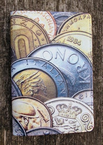 Купить Кожаная обложка "Монеты", Увеличить фото, Разрешение: 413x577px