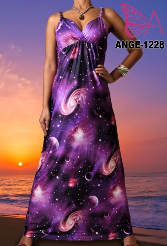 Купить Сарафан Вселенная, фиолетовый, Увеличить фото, Разрешение: 827x1220px