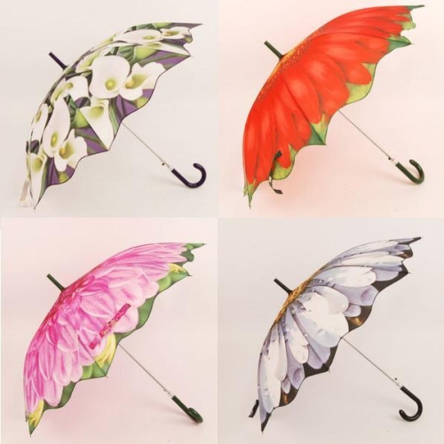 Купить Женские зонтики тросточки Magic Rain Цветы: 4 вида, Увеличить фото, Разрешение: 598x598px