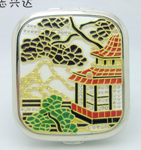 Купить Зеркальце Косметическое ювелирное Пагода в Китае, Увеличить фото, Разрешение: 599x637px