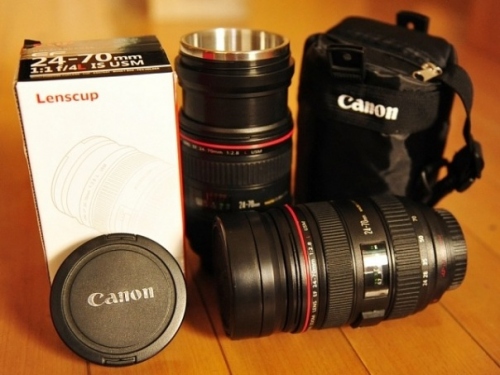 Купить Чашка объектив Canon 24-70 Zoom + сумка универсал, Увеличить фото, Разрешение: 604x453px