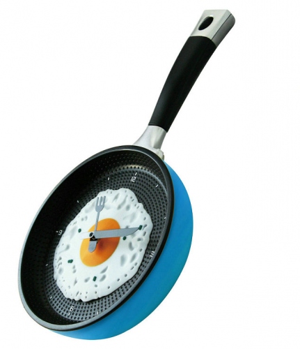 Купить Часы сковородка с яичницей - часы для кухни, Увеличить фото, Разрешение: 634x737px