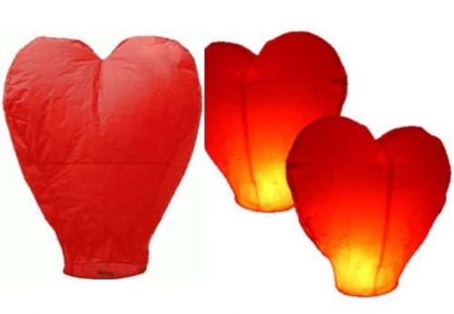 Купить Небесный фонарик Сердце красное и белое, Увеличить фото, Разрешение: 646x446px