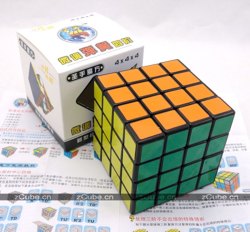 Купить Кубик ShengShou 4x4. Скоростной: белый, чёрный, Увеличить фото, Разрешение: 750x696px