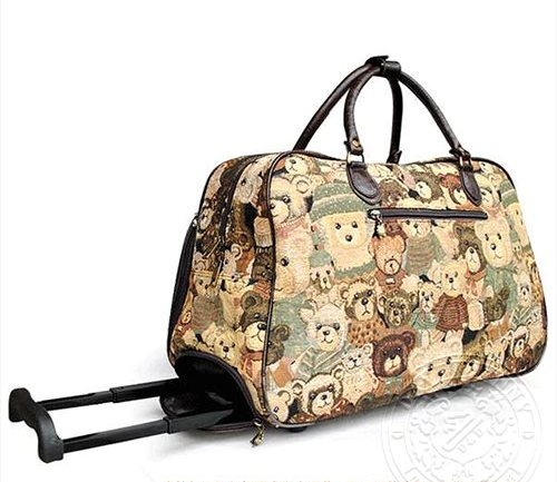Купить Большая сумка - чемодан с Мишками для путешествий, Увеличить фото, Разрешение: 500x433px