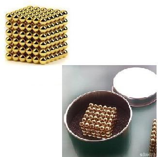 Купить Neocube gold в металлической коробке. Неокуб 5мм., 216 шариков, золотой, Увеличить фото, Разрешение: 326x323px