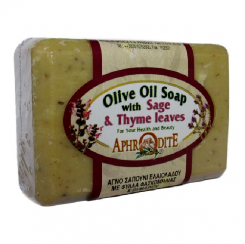 Купить Оливковое мыло с листьями шалфея и тимьяна, Увеличить фото, Разрешение: 679x679px