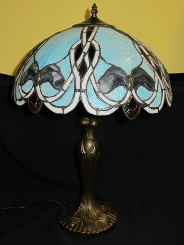 Купить Лампа Tiffany Голубая, Увеличить фото, Разрешение: 821x1094px