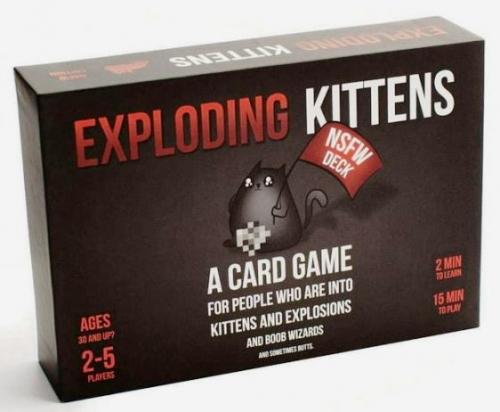 Купить Взрывные котята Exploding Kittens На английском. NSFW, Блудная версия. Карточная настольная игра, Увеличить фото, Разрешение: 562x462px