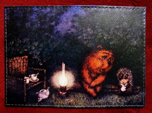 Купить Визитница-держатель для карточек Ежик и медвежонок, Увеличить фото, Разрешение: 622x464px