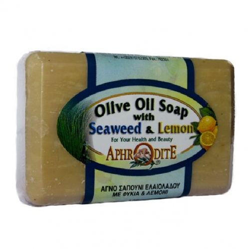 Купить Оливковое мыло с морскими водорослями и лимоном, Увеличить фото, Разрешение: 679x679px