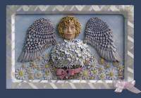 Купить Декоративное панно «Ангел с ромашками», - Художественная