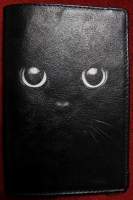 Купить Обложка на паспорт Black  Cat, - Обложки