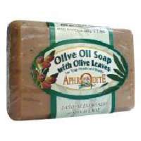 Купить Оливковое мыло с листьями оливкового дерева, - Натуральное