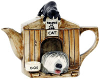 Купить Коллекционный чайник "Собака и кот", - Чайники