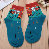 Купить Плотные носки с вышивкой по картине Мунка Крик, - Носки
