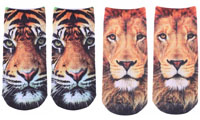 Купить Короткие носки: львы, тигры, - Носки