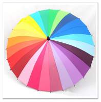 Купить Зонт Радуга Rainbow 24 спицы ProLee Ultra Оригинал. Трость с тайником, - Зонты, Увеличить фото